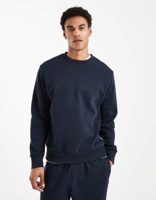 Jj Rebel Oversized Sweat Shirt Co-ord In Blue