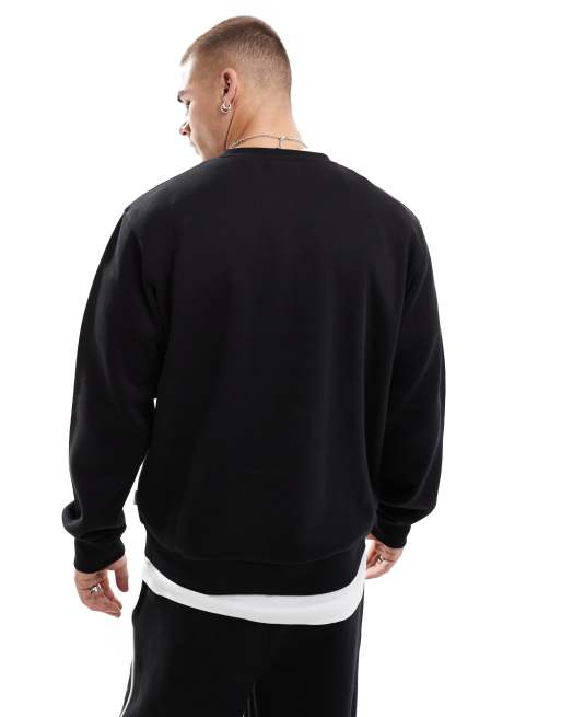 JJ Rebel - Oversized sweatshirt met ronde hals in zwart, 4 van 4