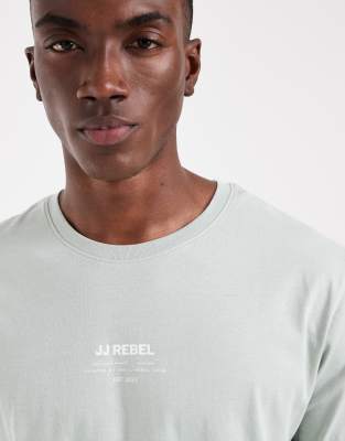 Jj Rebel Oversized T-shirt With Front Logo In Green