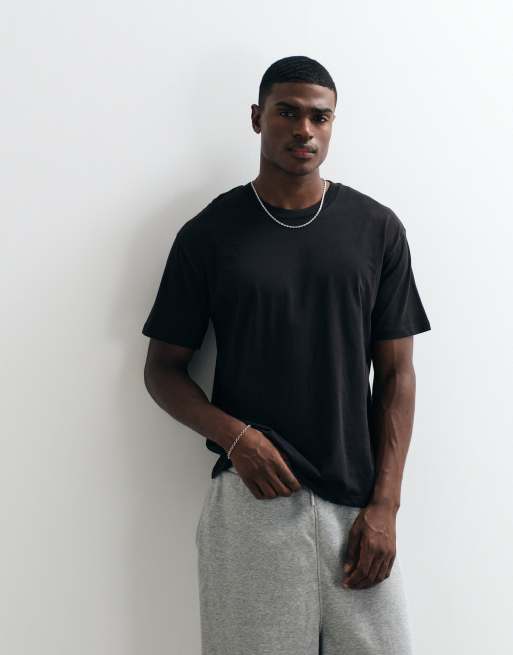 JJ Rebel oversized t-shirt with japanese back print in black, 2 of 5