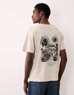 Jj Rebel Oversized T-shirt With Location Back Print In Multi