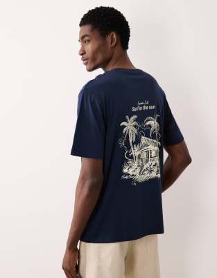 Jj Rebel Oversized T-shirt With Location Back Print In Multi