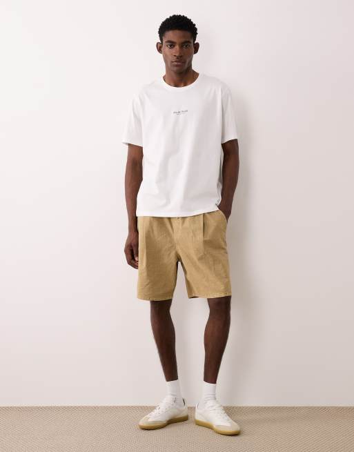 JJ Rebel oversized t-shirt with location backprint in white, 2 of 5