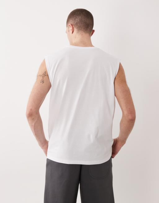 JJ Rebel oversized tank in white, 5 of 5