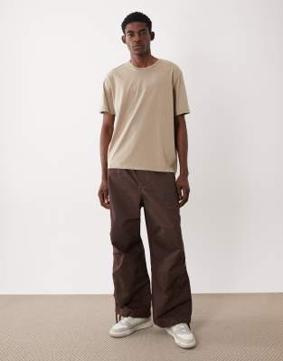 Jj Rebel Oversized Washed T-shirt In Neutral