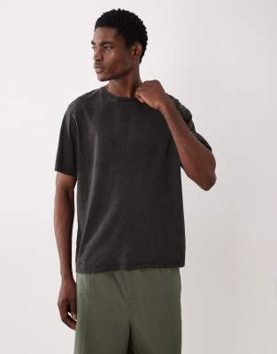 Jj Rebel Oversized Washed T-shirt In Black