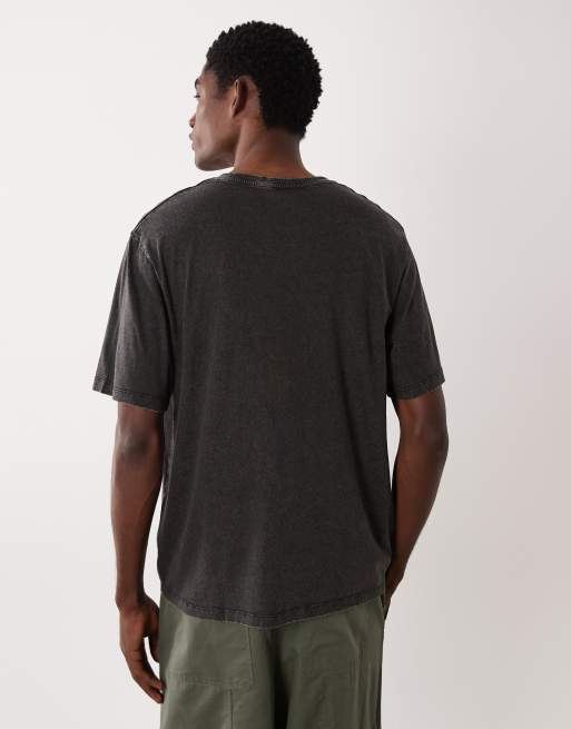 JJ Rebel oversized washed t-shirt in black, 5 of 5