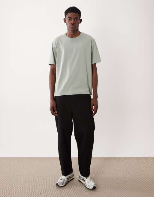 JJ Rebel oversized washed t-shirt in sage green, 2 of 5