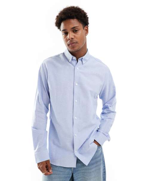 JJ Rebel oxford shirt in blue - view 1