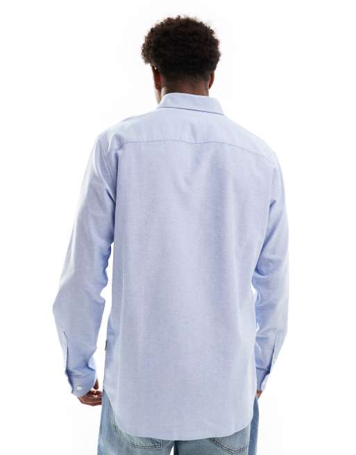 JJ Rebel oxford shirt in blue 