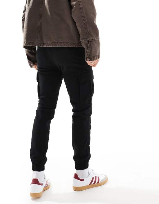 JJ Rebel - Pantalon cargo resserré aux chevilles - Noir , 3 de 5