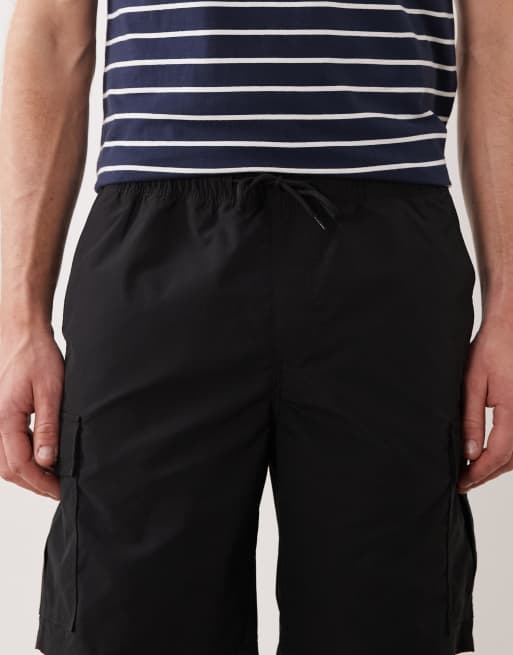 JJ Rebel - Pantaloncini cargo tecnici neri, 4 di 5