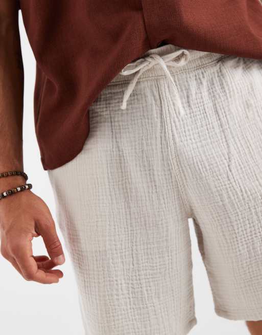 JJ Rebel - Pantaloncini testurizzati beige, 2 di 5