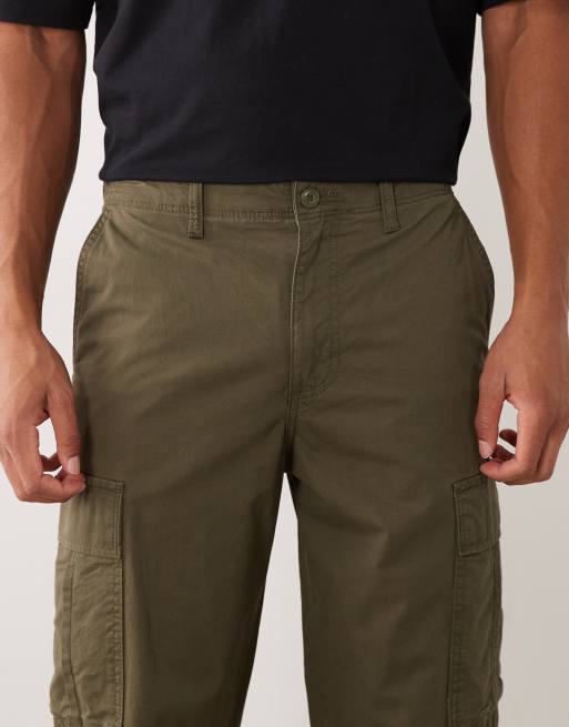 JJ Rebel - Pantaloni cargo dritti verdi, 2 di 5