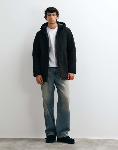JJ Rebel parka con cappuccio nera - view 1