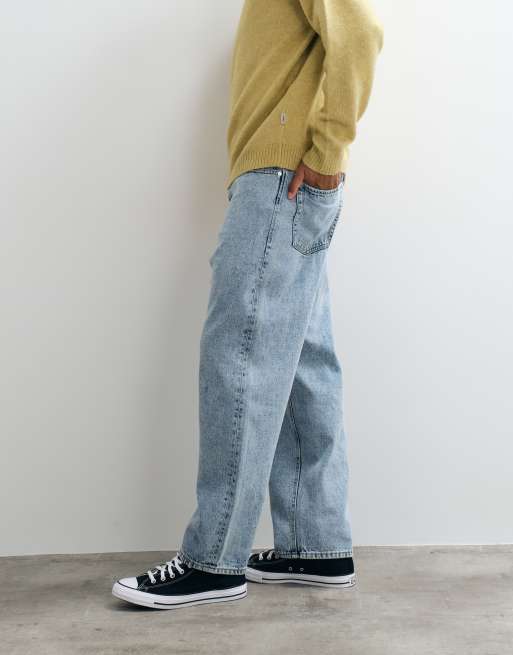 JJ Rebel Phil baggy jeans i ljusblå tvätt, 2 av 5