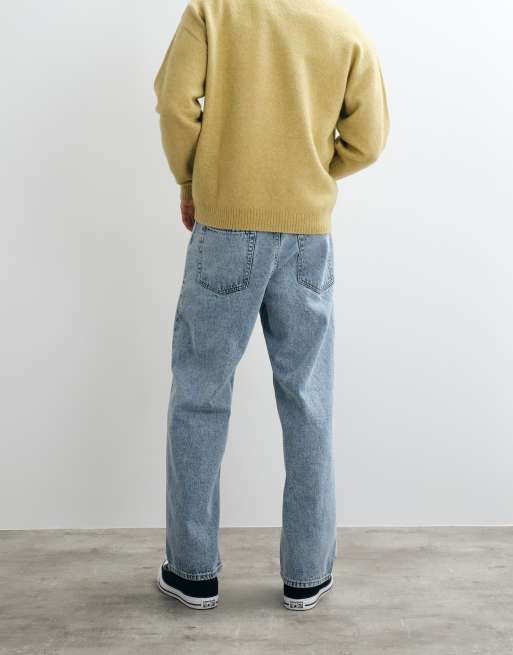JJ Rebel Phil baggy jeans i ljusblå tvätt, 5 av 5