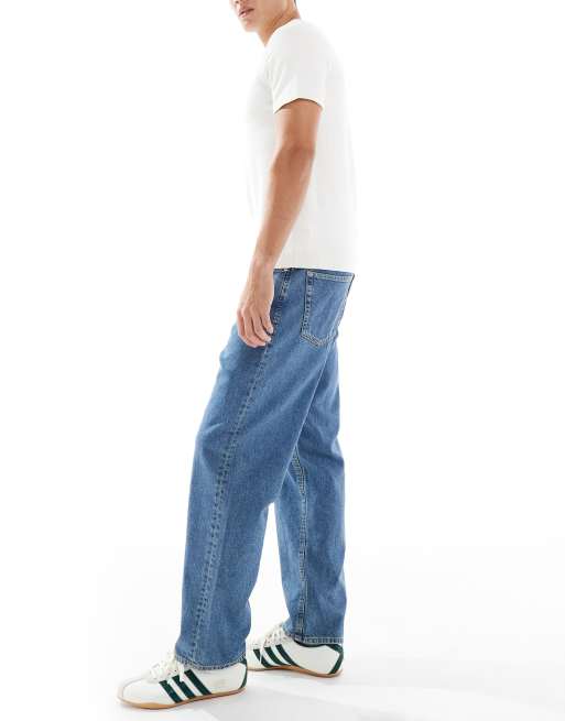 JJ Rebel – Phil – Vintageblå baggy jeans, 2 av 5