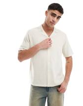 Chemise TOPMAN Col Simulé Manches Courtes - Noir - Taille S - NEUVE Avec étiquettes