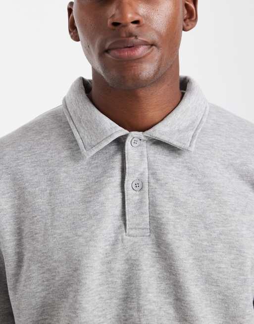 JJ Rebel polo sweatshirt in grey, 5 of 5