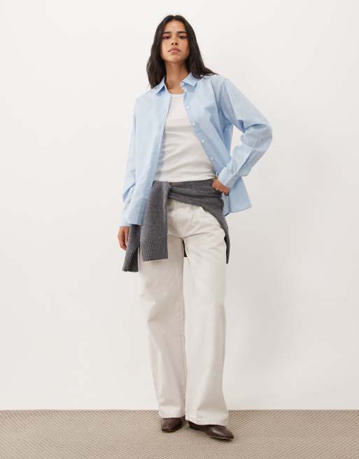 JJ Rebel Poppy regular fit långärmad skjorta i ljusblått, 4 av 4