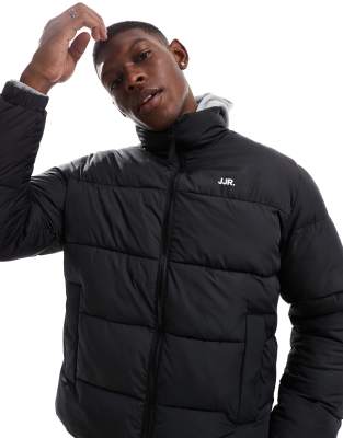 JJ Rebel JJ Rebel puffer jacket in black