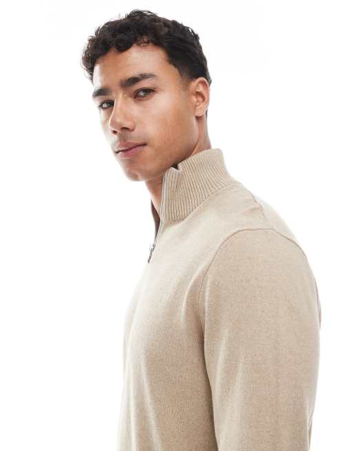 JJ Rebel - Pull à col zippé - Beige, 3 de 5