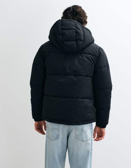 JJ Rebel quilted puffer jacket in black, 4 of 5
