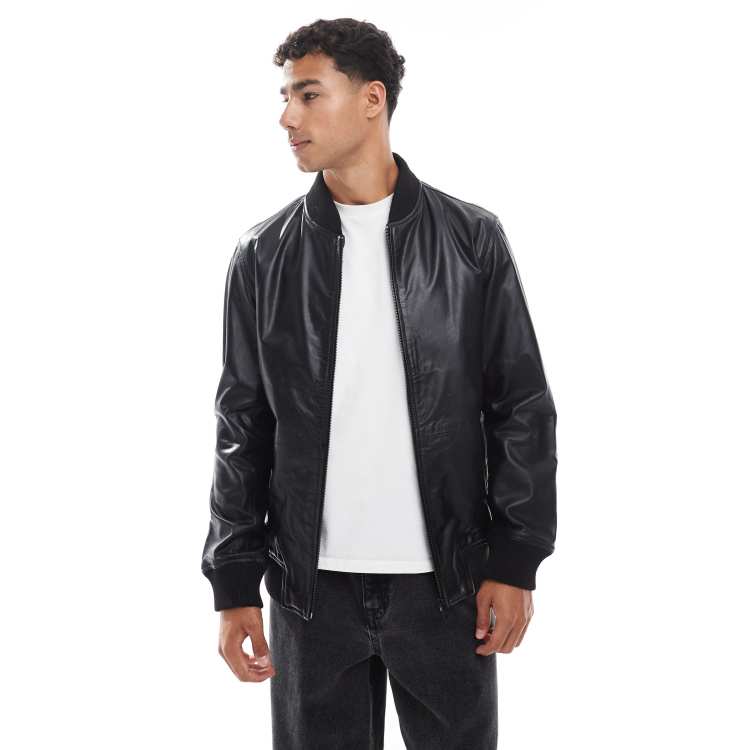 ジャケット・アウター JAREY BB leather jacket 208994339-1-black?$n_750w$&wid