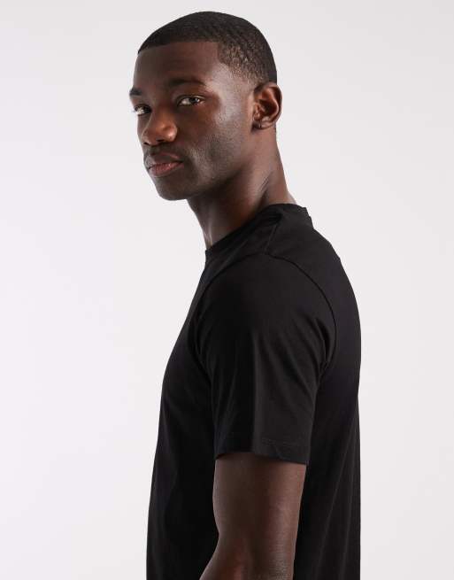 JJ Rebel regular fit basic T-shirt in black | ASOS