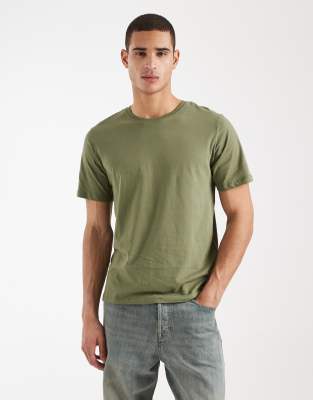 Jj Rebel Regular Fit Basic T-shirt In Gray
