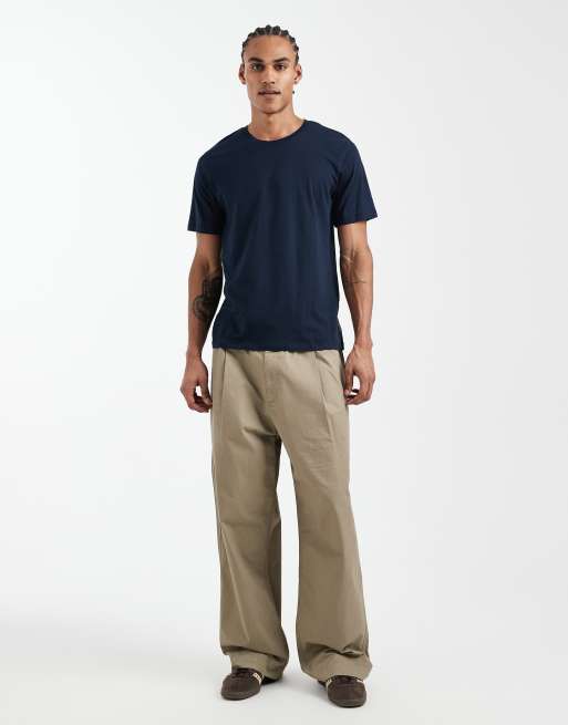 JJ Rebel regular fit basic t-shirt in navy, 2 of 5