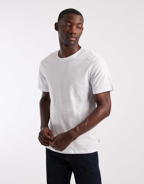 JJ Rebel regular fit basic T-shirt in white - view 1