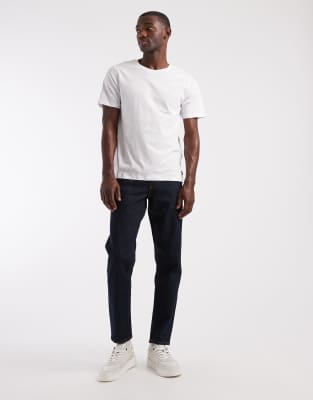 Jj Rebel Regular Fit Basic T-shirt In White