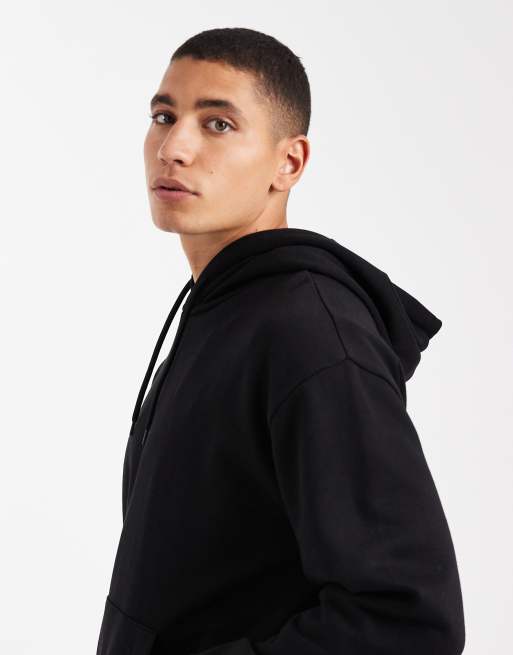 JJ Rebel relaxed fit hoodie in black, 4 of 5