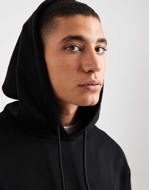 JJ Rebel relaxed fit hoodie in black, 5 of 5