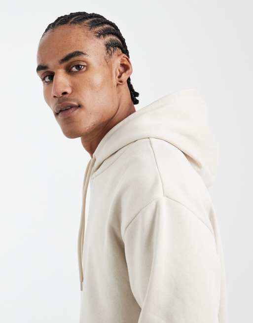JJ Rebel relaxed fit hoodie in ecru, 4 of 5