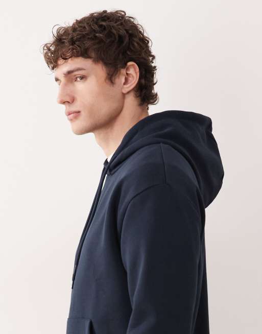 JJ Rebel relaxed fit hoodie in navy, 3 of 5