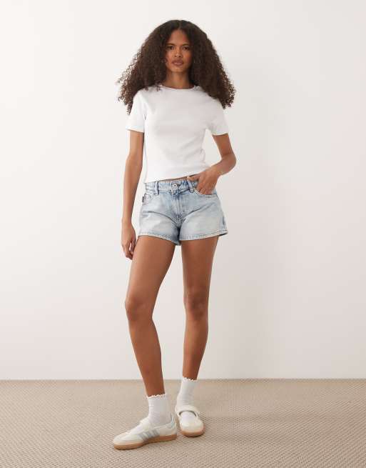JJ Rebel ribbed short sleeve t-shirt in white, 2 of 4