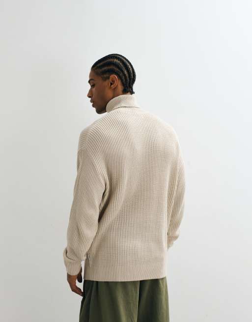 JJ Rebel – Rollkragenpullover in Cremeweiß, 2 von 5