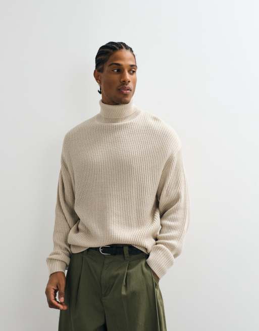 JJ Rebel – Rollkragenpullover in Cremeweiß, 4 von 5