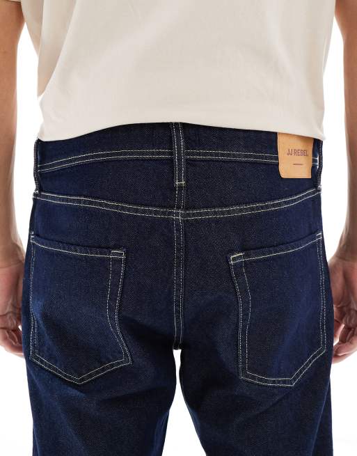 JJ Rebel Ryan relaxed fit jeans in indigo blue, 5 of 5