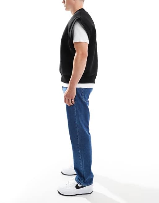 JJ Rebel Ryan relaxed fit jeans in mid blue , 3 of 5