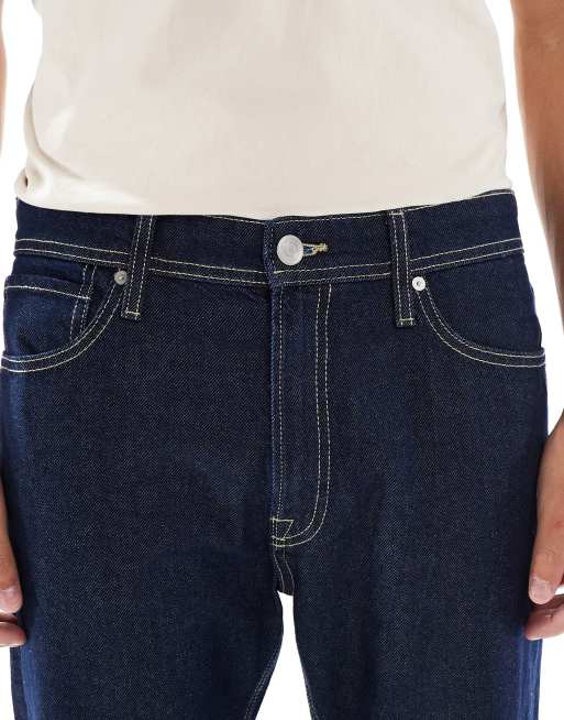 JJ Rebel Ryan straight fit jeans in indigo blue ASOS