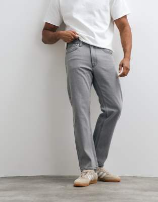 Jj Rebel Ryan Straight Fit Jeans In Grey