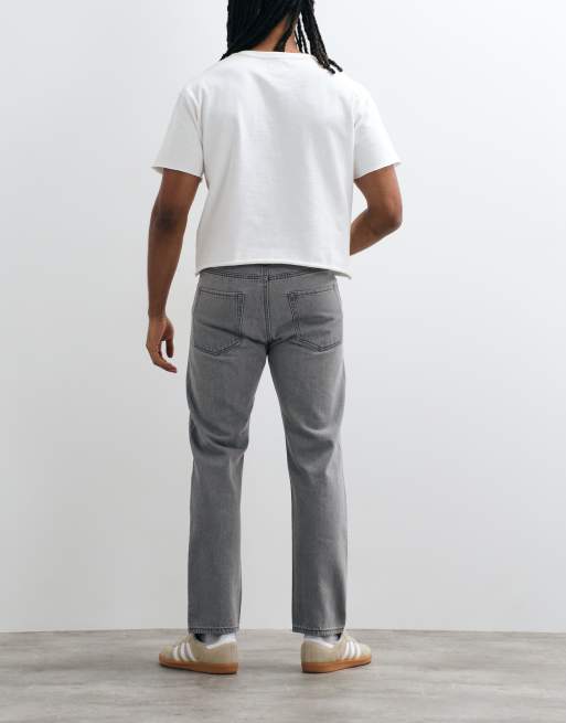 JJ Rebel Ryan straight fit jeans in light grey wash, 2 of 5