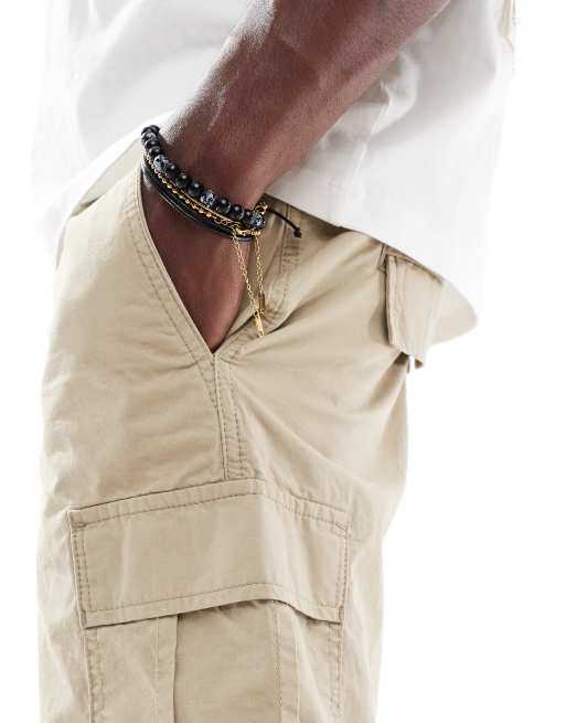 JJ Rebel - Short cargo - Beige, 3 de 5