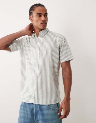 Jj Rebel Short Sleeve Shirt With Stripes In Multi