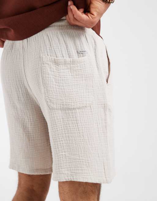 JJ Rebel - Short texturé - Beige, 5 de 5