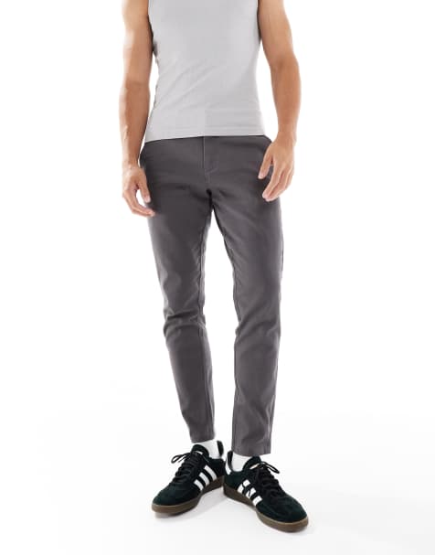 JJ Rebel slim chino in grey - view 1
